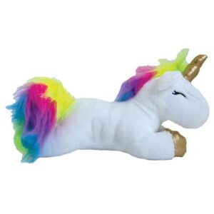 Peluche licorne blanche et or 15 cm
